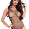 DISCONTINUED Rhinestone Fishnet Bodysuit