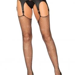 LEG AVENUE Rhinestone Fishnet Stockings