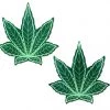 ACCESSORIES Indica Pot Leaf: Green Weed Nipple Pasties By Pastease