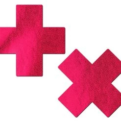 PASTEASE Plus X: Liquid Red Cross Nipple Pasties