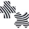 PASTEASE Plus X: Black & White Silly Stripes Cross ACCESSORIES