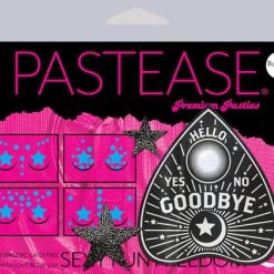 ACCESSORIES Pastease Set: Liquid Black Ouija Planchette With 6 Mini Stars And 10 Baby Stars Nipple & Body