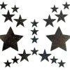PASTEASE Set: Black Glitter Star With 6 Mini Stars And 10 Baby Stars Nipple & Body Pasties 2 PASTEASE Set: Black Glitter Star With 6 Mini Stars And 10 Baby Stars Nipple & Body Pasties