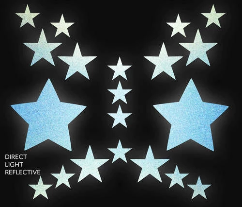 PASTEASE ACCESSORIES Set: Reflective Blue Star With 6 Mini Stars And 10 Baby Stars Nipple & Body 4 PASTEASE ACCESSORIES Set: Reflective Blue Star With 6 Mini Stars And 10 Baby Stars Nipple & Body