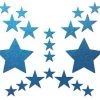 PASTEASE ACCESSORIES Set: Reflective Blue Star With 6 Mini Stars And 10 Baby Stars Nipple & Body