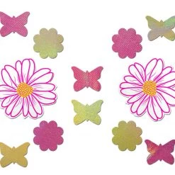 PASTEASE ACCESSORIES Set: White, Pink And Yellow Wildflower