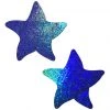 PASTEASE ACCESSORIES Starfish: Liquid Spectrum Blue Sea Star Nipple Pasties
