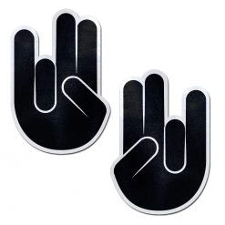 PASTEASE ACCESSORIES Shocker: Black Shocker Hand Nipple Pasties