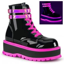 PLEASER SLACKER NEON PINK (ANKLE BOOTS)
