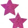 PASTEASE ACCESSORIES Star: Hot Pink Glittering Star Nipple Pasties