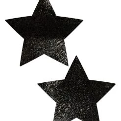 PASTEASE Star: Liquid Black Star Nipple Pasties ACCESSORIES