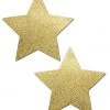 PASTEASE ACCESSORIES Star: Liquid Gold Star Nipple Pasties