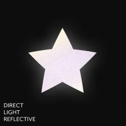 PASTEASE Star: Reflective Gun Metal Grey Star Nipple Pasties ACCESSORIES