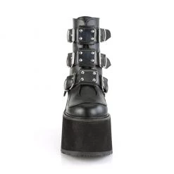 PLEASER PLATFORMS RAVE NATION MATTE BLACK BOOTS