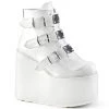 PLEASER RAVE NATION/ WHITE ANKLE BOOTS SHOES