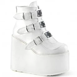 PLEASER RAVE NATION/ WHITE ANKLE BOOTS SHOES