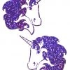 PASTEASE Unicorn: Purple Glitter Unicorn On White Nipple Pasties ACCESSORIES 2 PASTEASE Unicorn: Purple Glitter Unicorn On White Nipple Pasties ACCESSORIES