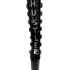 YRU SHOES VIP HUSTLER- BLACK/ SILVER HEEL