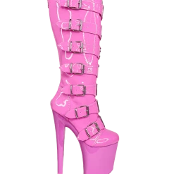 YRU VIP HUSTLER- PINK/SILVER SHOES